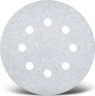 Produktbild von MENZER White Klett-Schleifscheiben, 125 mm, 8-Loch, f. Exzenterschleifer, Normalkorund (50 Stk.) K320