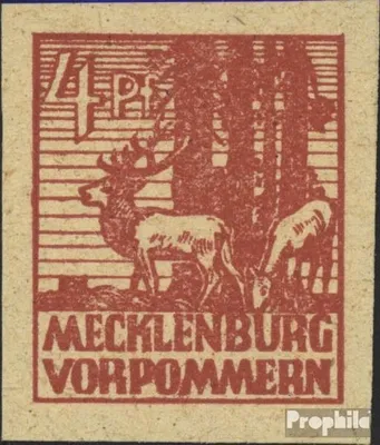 Produktbild von Briefmarken Sowjetische Zone (All.Bes.) 1945 Mi 31y postfrisch Abschiedsserie