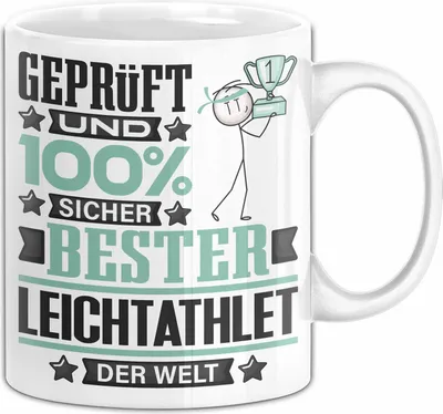 Produktbild von Leichtathlet Geschenk Lustiger Spruch für Leichtathlet Geschenkidee Bester Leichtathlet Der Welt (Weiß)