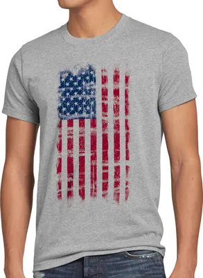 Produktbild von BaumwolleCloud USA Vintage Flagge T-Shirt Herren