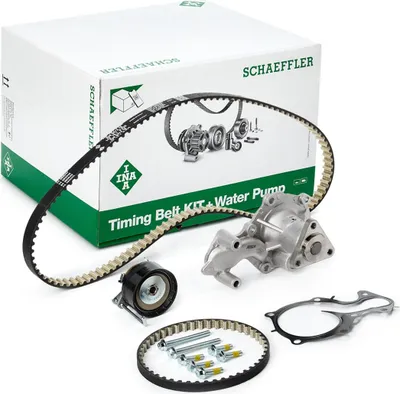 Produktbild von INA 530 0701 30 Zahnriemensatz + Wasserpumpe für FORD Fiesta Mk6 Schrägheck (JA8, JR8) FOCUS III Turnier FOCUS III C-Max II (DXA/CB7, DXA/CEU) B-MAX