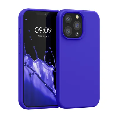 Produktbild von kwmobile Handyhülle für iPhone 13 Pro Hülle, für iPhone 13 Pro Case - Hülle Silikon - kabelloses Laden - Baltik Blau