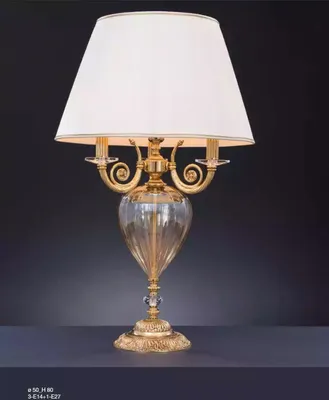Produktbild von Tischleuchte Art déco Stil Kronleuchte Tisch Lampe Kristall Leuchte