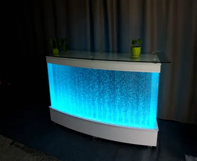 Obrázek produktu pro Wasser Wand Design Bar Thresen Theke Säule Beleuchtete Luxus Tische Empfang