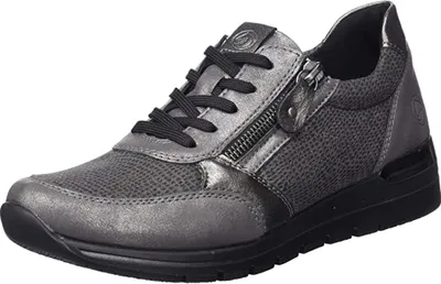 Produktbild von Remonte Schnürschuh - Staubgrau Synthetik Größe: 40 Normal