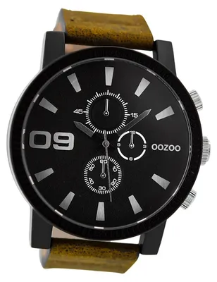 Obrázok produktu pre Pánske hodinky Oozoo Timepieces C9033A, hnedý kožený remienok, quartzový mechanizmus, analógový displej, model D3UOC9033A