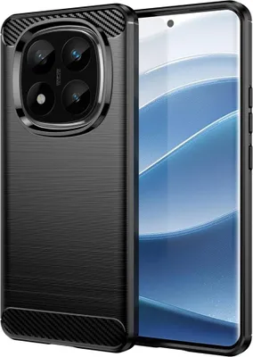 Produktbild von Xiaomi Redmi Note 14 Pro+ Hülle - Coverup Armor Brushed TPU Back Cover - Schwarz