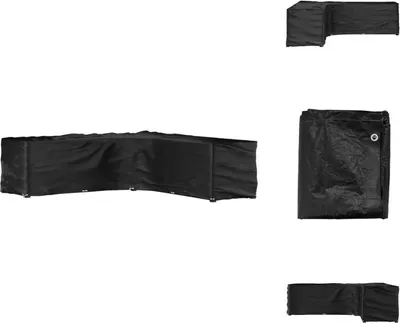 Immagine prodotto di vidaXL Copertura per mobili da giardino a L 20 occhielli 300x300x90 cm - Coperture protettive per mobili da giardino