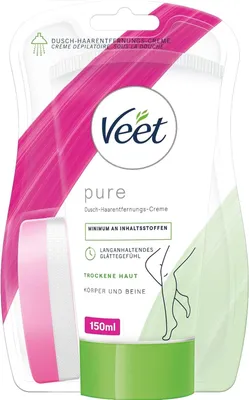 Produktbild von Veet Dusch-Haarentfernungscreme trockene Haut 3 x 150ml