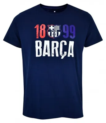 Produktbild von FC Barcelona Herren T-Shirt 5001CBAG Offizielles Lizenzprodukt XXL dunkelblau