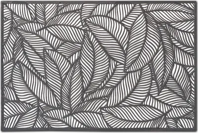 Produktbild von Zeller Platzset "Farn", Kunststoff, schwarz, 45 x 30 cm (1 Stück)