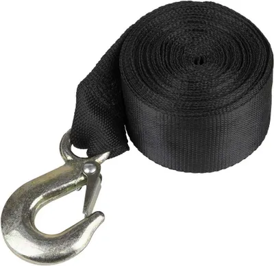 Produktbild von 50 mm x 8 m langes Anhängerwindenband, 1350 kg Bruchlast, mit geschmiedetem Haken