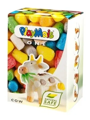 Productafbeelding van PlayMais® Modelmaïs ONE, koeienmotief, bestaande uit 70 onderdelen