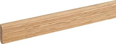 Produktbild von Sockelleiste Massivholz 6 x 22 x 2400 mm Eiche zum Kleben, Schrauben & Nageln Massivholz Fußleiste by PROVISTON 2.4 Meter | 1 Stück
