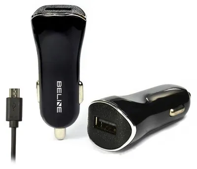Obrázek produktu pro Autonabíječka USB + microUSB 1A, černá