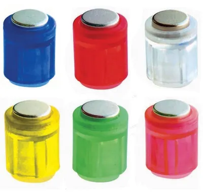 Produktbild von Magnet Zylinder 14x9mm bis 1900g VE=50 Stück Kristallfarben sortiert