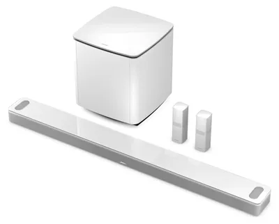 Zdjęcie produktu dla Bose Smart Ultra, 5.1.2 kan., Dolby Atmos, Biały, Amazon Alexa & Google Assistant, Przewodowy i Bezprzewodowy, 1045 mm
