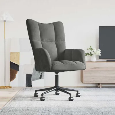 Immagine prodotto di vidaXL Poltrona relax in velluto grigio scuro