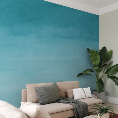 Obrázek produktu pro Muralo XXL netkaná FOTOTAPETA modrá ombre dekorace na zeď (š) 520 cm x (v) 318 cm tapeta na zeď Obývací pokoj Ložnice 4683