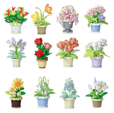 Image de Bloemen Bouwset Plant in Pot - 365dlg.