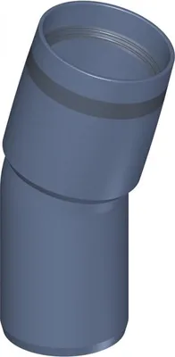 Produktbild von PoloPlast POLO KAL XS Bogen DN 40, 15 Grad