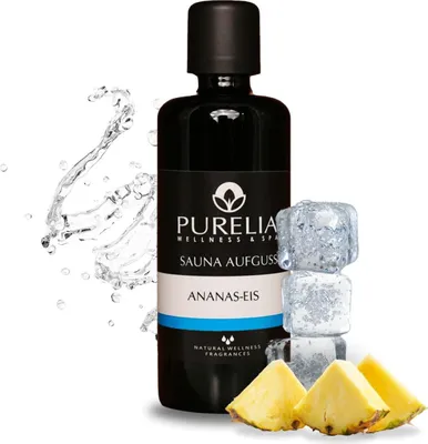 Produktbild von PURELIA Saunaaufguss Konzentrat Ananas-Eis 100 ml natürlicher Sauna-aufguss - reine ätherische Öle