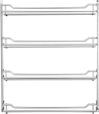 Image de Rangement de cuisine argenté pour 24 boîtes