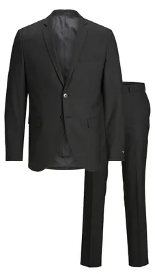 Image de Jack & Jones 12195449_2161.44, Noir, Manches longues, Coupe ajustée, 1 pièce