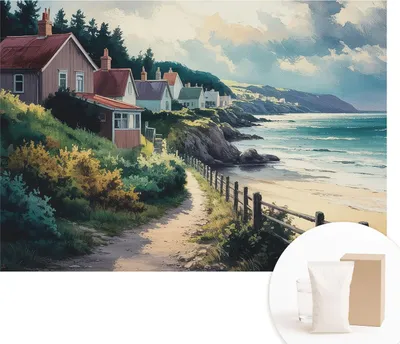 Obrázok produktu pre Fototapeta – Nástenné obrazy do obývacej izby – 208 x 146 cm – Dekoratívna nástenná fólia – Moderný dizajn na dekoráciu stien – Tapety do interiéru – Klippenhäuser