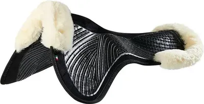 Zdjęcie produktu dla Acavallo Sp Jccs Cw-cs Gel Twin Sided Suede Cut-out Sheepskin Halfpad Schwarz Full Schwarz Full