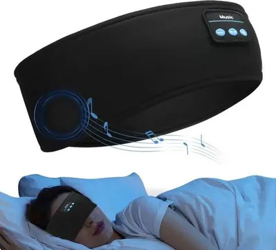 Produktbild von Ultiluxe Schlafmaske mit Musikfunktion - USB aufladbar - Bluetooth Augenmaske - Für Erwachsene - Reisen, Schlafen, Sport - Atmungsaktiv - Größe L - Sc