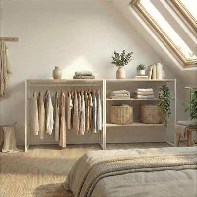 Produktbild von 2er-Set modulare Dachboden-Kleiderständer 200x85cm KADRA