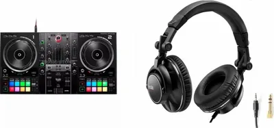 Produktbild von Hercules DJ Control Inpulse 500 + Hercules HDP DJ60 DJ-Kopfhörer – DJ-Controller + Kopfhörer – Schwarz