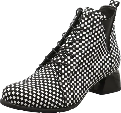 Produktbild von Simen Damen Schnürstiefelette schwarz weiß