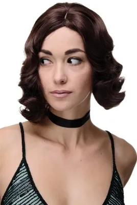 Produktbild von WIG ME UP Perücke 20er Jahre Swing Charleston Kastanienbraun GFW1726-33