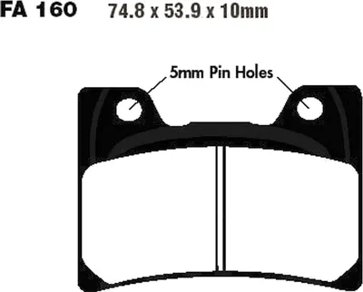 Image de Plaquettes de frein avant pour Yamaha TDM 850, année de fabrication 1996-2001 - Plaquettes de frein EBC - Neuf