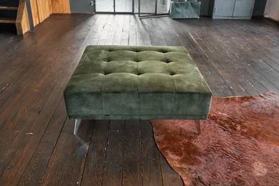 Produktbild von KAWOLA Hocker WIOLO velvet moosgrün