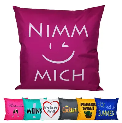Produktbild von JACK 50x50cm Motiv Outdoor Kissen Dekokissen Wasserabweisend Garten Stuhl Lotus Nimm mich