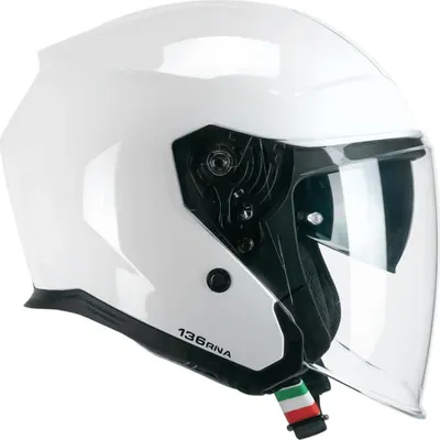 Image de Casque Jet CGM 136A RNA Mono Blanc Brillant taille L