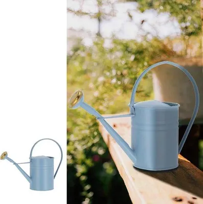 Produktbild von 1L Blauer Gießkanne verzinkt 105x22x30cm für Garten