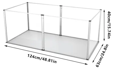 Produktbild von Hundezwinger für die Welpenaufzucht - Hundekennel - Hundebereich - Transparenter Hundezwinger - Spielbereich für Welpen