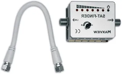 Productafbeelding van Satelliet Signaal Zoeker - Antenne Afstemmer - Zenders Vinden - Eenvoudige Bediening - Compact Formaat - Zilver