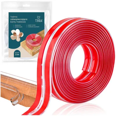 Produktbild von Tikola Kantenschutzband 3m Transparent Möbelkanten-Schutz