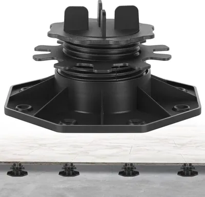 Zdjęcie produktu dla Aopunly 100 sztuk podpór tarasowych 35–65 mm z krzyżakami dylatacyjnymi i nóżkami regulacyjnymi, podpory do płyt kamiennych, ceramicznych i betonowych