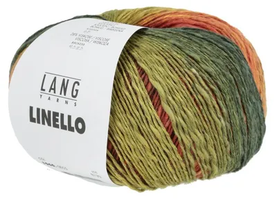 Produktbild von Lang Yarns - Linello 0055 grün rot gelb