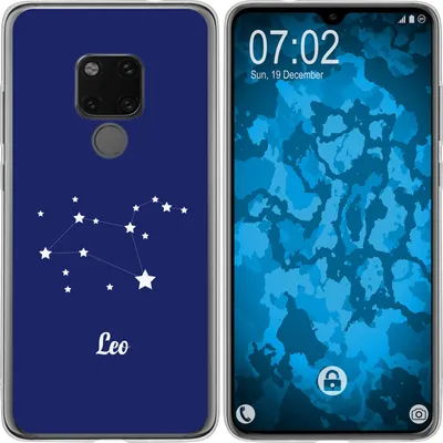Produktbild von PhoneNatic Case kompatibel mit Huawei Mate 20 Silikon-Hülle SternzeichenLeo M4