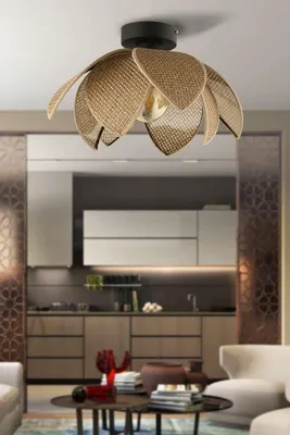 Produktbild von Opviq, 64888, Kronleuchter, Beige, PVC, 40 x 40 x 26 cm