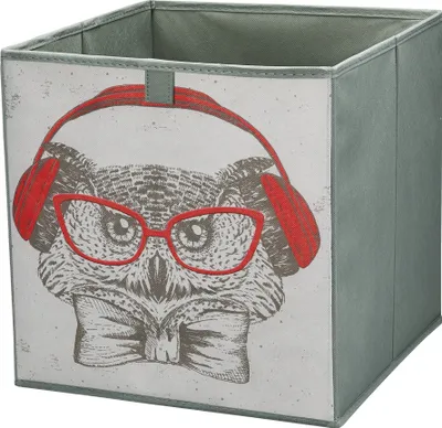 Produktbild von Lavita Storage Box | faltbare Aufbewahrung Boxen 31 x 31 x 31 cm | Schubladen-Organizer Box| Ordnungssysteme für Kleidung | Kleideraufbewahrung & Organisation | Eule | 1 stück