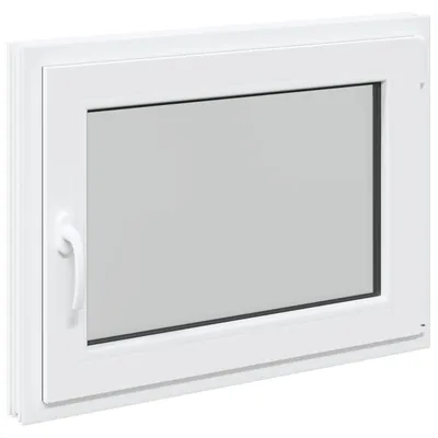 Immagine prodotto di vidaXL Finestra da cantina RISOR 80 x 60 cm in PVC e vetro, bianco