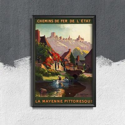 Produktbild von Poster - Canvas - Leinwand - 29,7 cm x 42 cm - Bretagne Frankreich